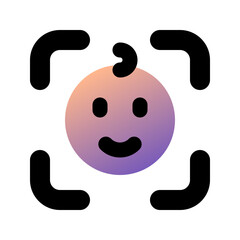 Editable baby face vector icon. Part of a big icon set family. Perfect for web and app interfaces, presentations, infographics, etc