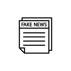 fake icon vector fake news  information sign