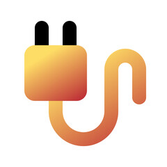 Editable vector charger cable icon. Part of a big icon set family. Perfect for web and app interfaces, presentations, infographics, etc