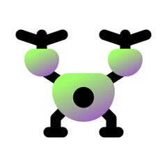 Editable vector drone icon. Part of a big icon set family. Perfect for web and app interfaces, presentations, infographics, etc