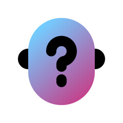 Editable vector unknown anonymous person head icon. Part of a big icon set family. Perfect for web and app interfaces, presentations, infographics, etc