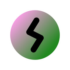 Editable vector power charging electric bolt icon. Part of a big icon set family. Perfect for web and app interfaces, presentations, infographics, etc