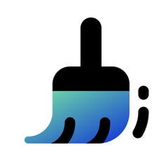 Editable vector broomstick sweeping cleaning icon. Part of a big icon set family. Perfect for web and app interfaces, presentations, infographics, etc