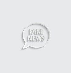 fake icon vector fake news  information sign