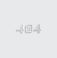 404 error icon. page not found