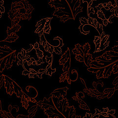 Acanthus seamless pattern design