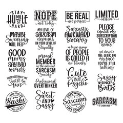 Fototapeta premium 20 SARCASTIC SVG DESIGN BUNDLE