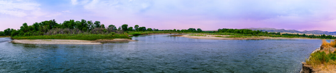 Missouri Headwaters State Park, the official start site of the Missouri River, confluence of the...