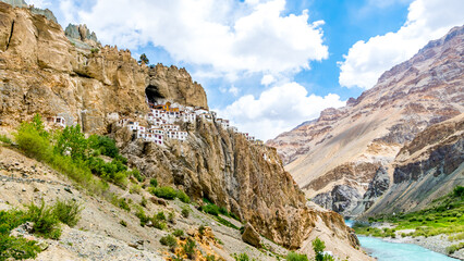 Phuktal Monastery or Phugtal Gompa is a Buddhist monastery located in the remote Lungnak Valley in south-eastern Zanskar, Ladakh, India