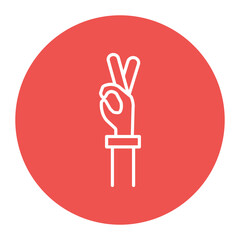 Obraz premium Okay Hand Sign Icon