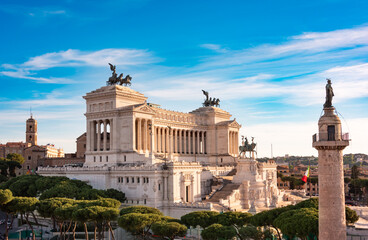 Plakat Rome city, Italy. View from above