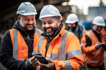 Obraz premium building worker or architect and engineer concept