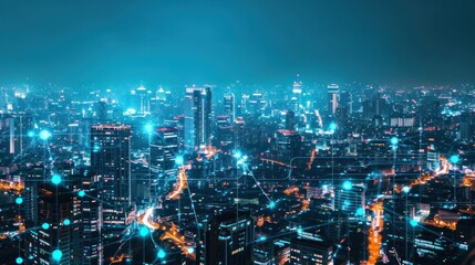 5G, 6G, Big data wireless network, high speed internet, cloud computing or connect diagram technology, Data storage, service, synchronize, online, financial, Connectivity global, smart city, Gen AI