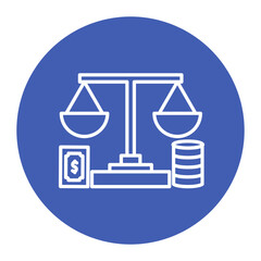 Fraudulent Scales of Justice Icon