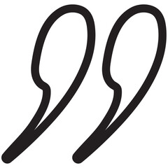 Quotes Icon Vector Illustration Simple