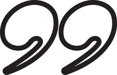 Quotes Icon Vector Illustration Simple