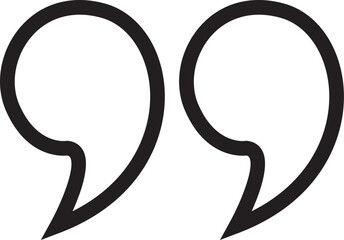 Quotes Icon Vector Illustration Simple