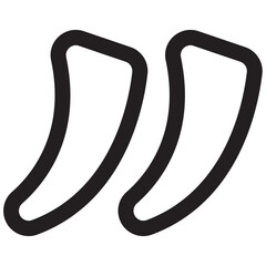 Quotes Icon Vector Illustration Simple