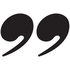 Quotes Icon Vector Illustration Simple
