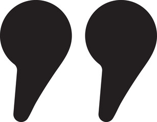 Quotes Icon Vector Illustration Simple