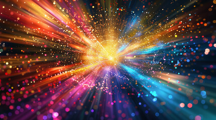 Immerse yourself in the captivating allure of an abstract light background, where luminous patterns and dynamic hues blend seamlessly to create a stunning visual experience. 