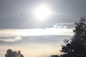 sunset in the mountains