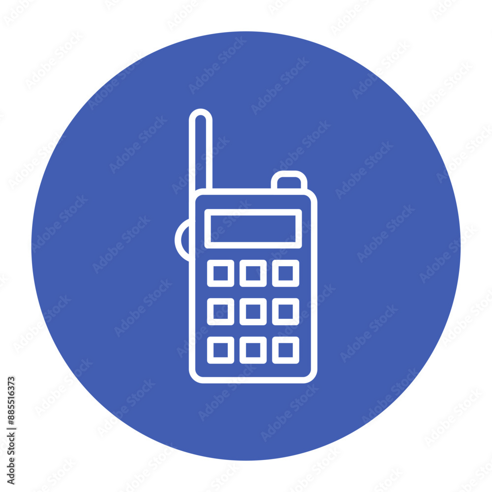 Wall mural walkie talkie icon