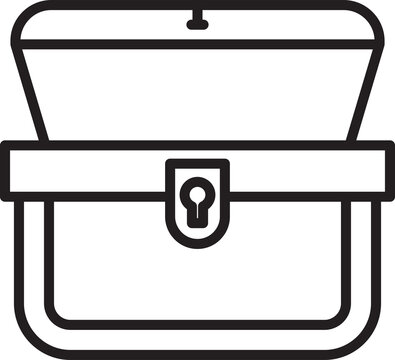 recommend clip art: Treasure Chest Icon Line Art