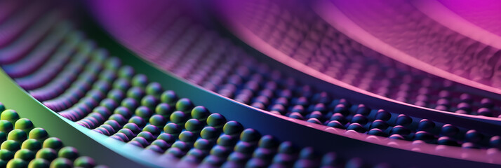 abstract gradient background transitioning from violet to lime green halftone elements for a fresh trendy vibe 