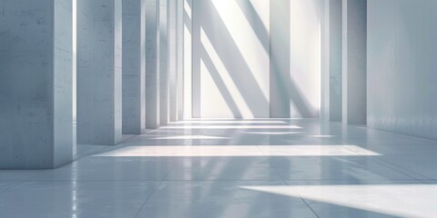 Fototapeta premium A bright and airy space filled with natural light pouring in through the windows