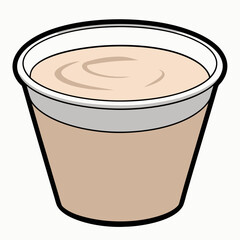 Yogurt container  vector illustration