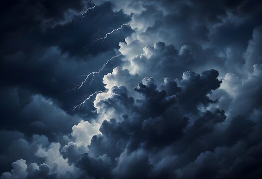 dark grey and blue clouds like background, swirls, lights and fractals, storm like sky background