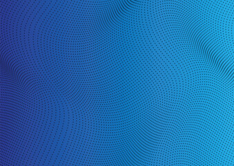 Halftone Wave Background Design vector. Blue color background 