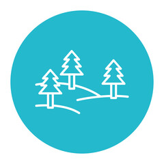 Snow Landscape Icon