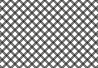 Fototapeta premium Black and white seamless grid pattern