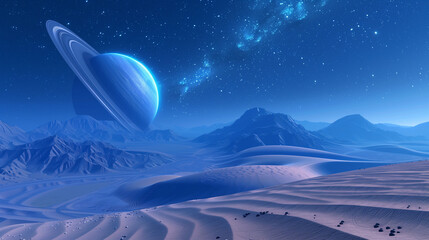 A Tranquil Landscape Bathed in Moonlight, Where Shadows Dance Silently Across the Earth. The Serene Glow of the Moon Casts a Silver Veil Over Rolling Hills and Still Waters, Illuminating the Night.