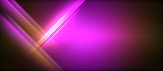 Neon glowing circle rays, light round lines in the dark, planet style neon wave lines. Energetic electric concept design for wallpaper, banner, background