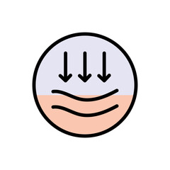 Face and Body Skin Color Pictogram. Skin Care Simple Sign. Skin Treatment Flat Symbol. Isolated Vector Illustration.