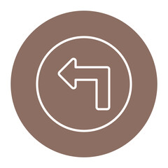 Turn Left Icon