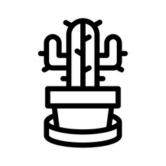 Cactus icons and symbols set in a 64px artboard size framework,
and Cactus symbols arranged in outline and glyph