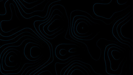 Topographic gradient line map. Abstract circle lines background. Abstract blank detailed topographic contour map. Background of the topographic map. Line topography map contour background.