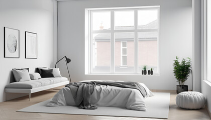 modern living room with sofa