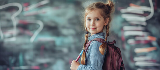 Fototapeta premium Back to school new school year