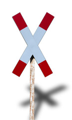 Andreaskreuz, freigestellt als PNG
