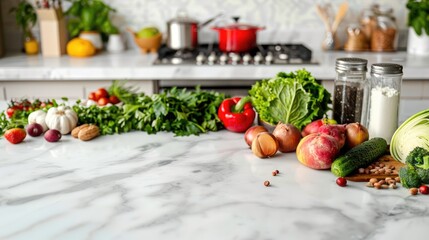 vegetables on the table