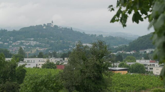 P&ouml;stlingberg in Linz viewed from Leonding