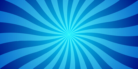 Abstract blue sun rays sunburst backdrop background. seamless retro vintage burst sunrise sunbeam element spiral striped illustration sunray template wallpaper design.