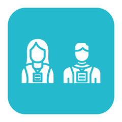 Fully Engaged Participant vector icon. Can be used for Business Training iconset.