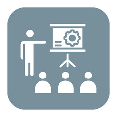 On the job Training vector icon. Can be used for Business Training iconset.