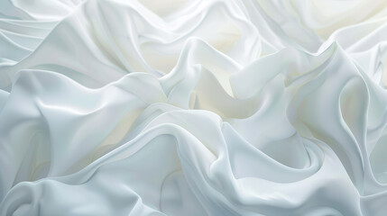Obraz premium Soft White Fabric in Morning Light